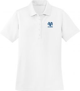 Ladies Pique Polo, White
